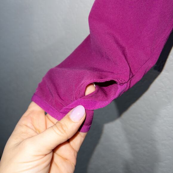 Fabletics Mulberry Purple Ninety‎ Six Windbreaker Jacket Size 4 - Picture 3 of 8